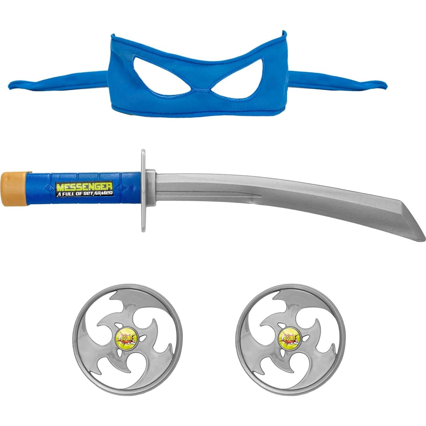 Disfraz Tortuga Ninja Azul con Accesorios para Niños 3-12 Años