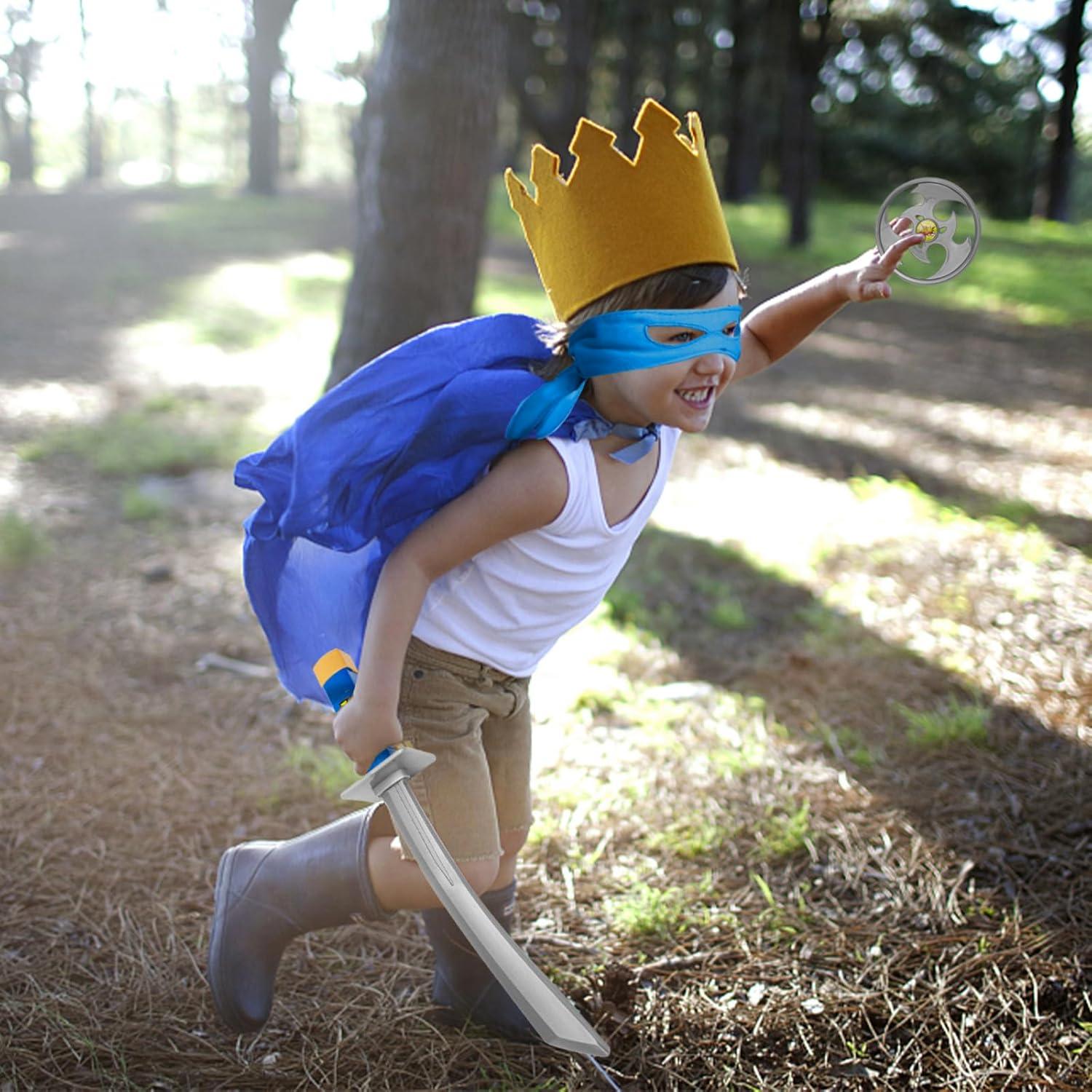 Disfraz Tortuga Ninja Azul con Accesorios para Niños 3-12 Años