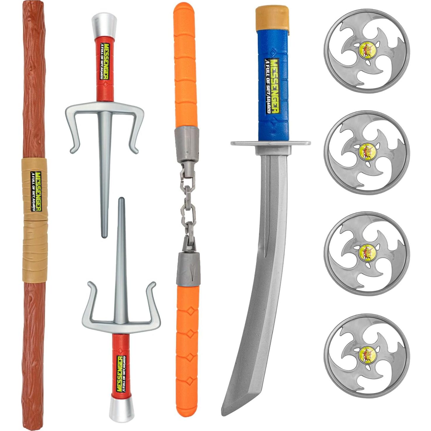 Disfraz Tortuga Ninja Azul con Accesorios para Niños 3-12 Años