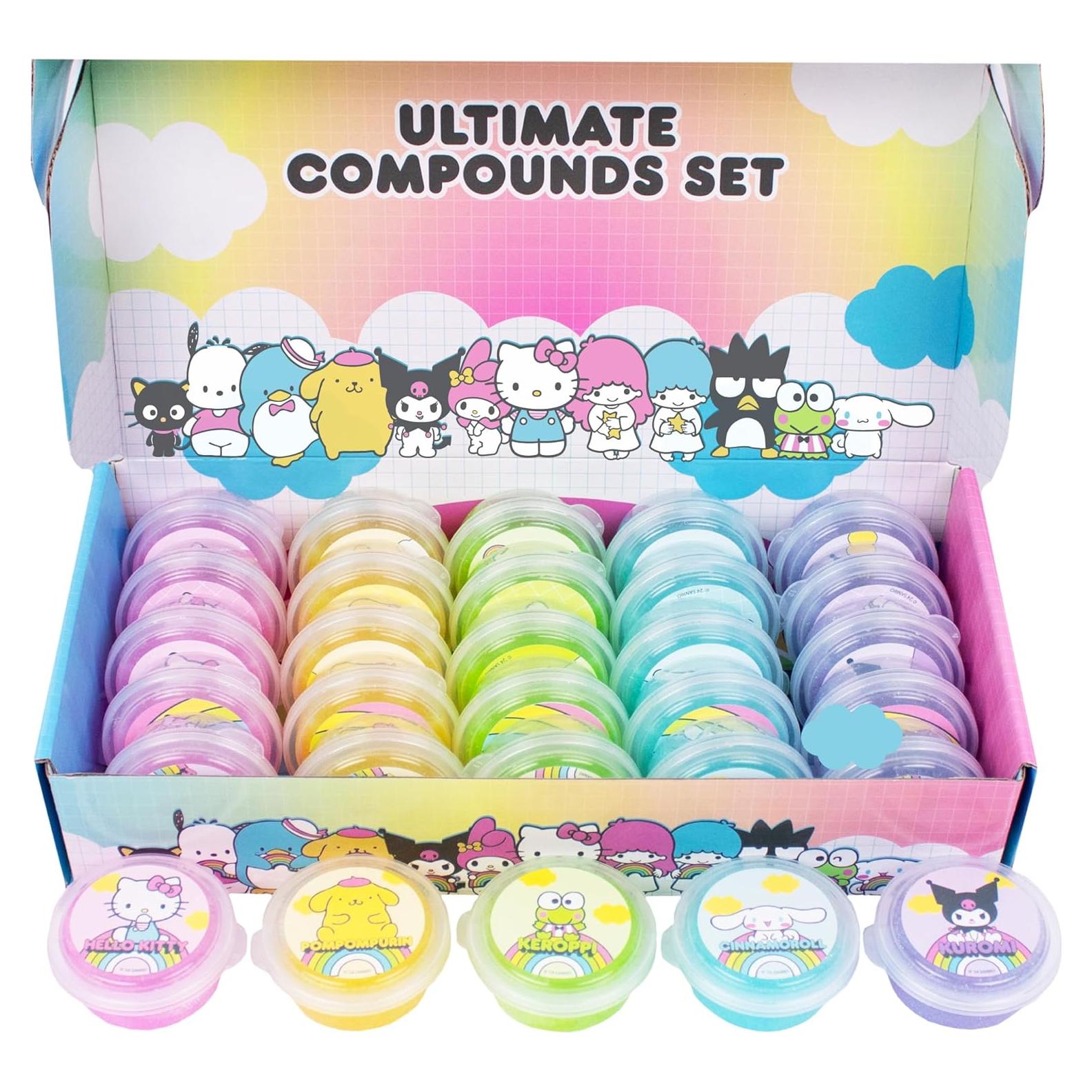 Conjunto de Slime Hello Kitty 25 Paquetes Aromatizados 28g