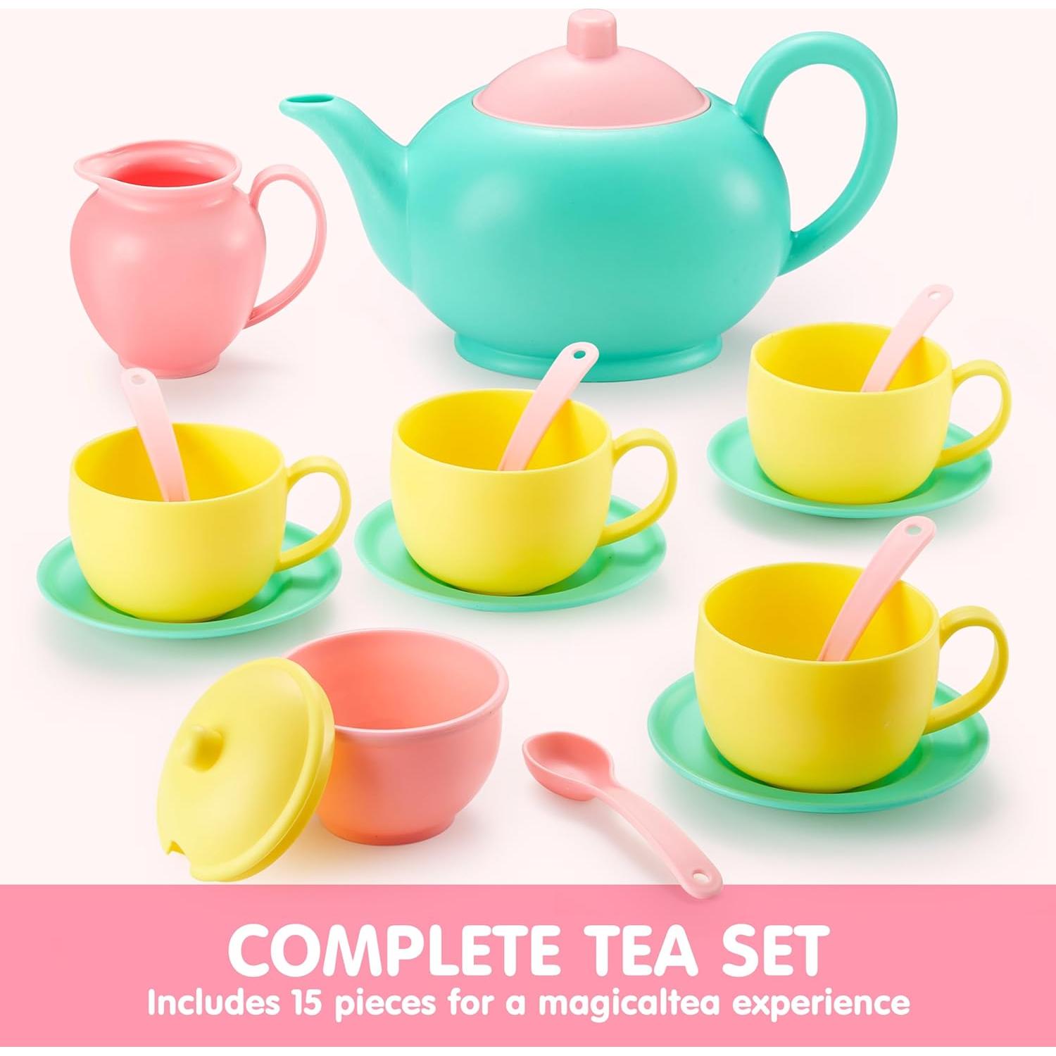 Juego de Fiesta de Té 18 Piezas Joyin para Niños 3+ Años