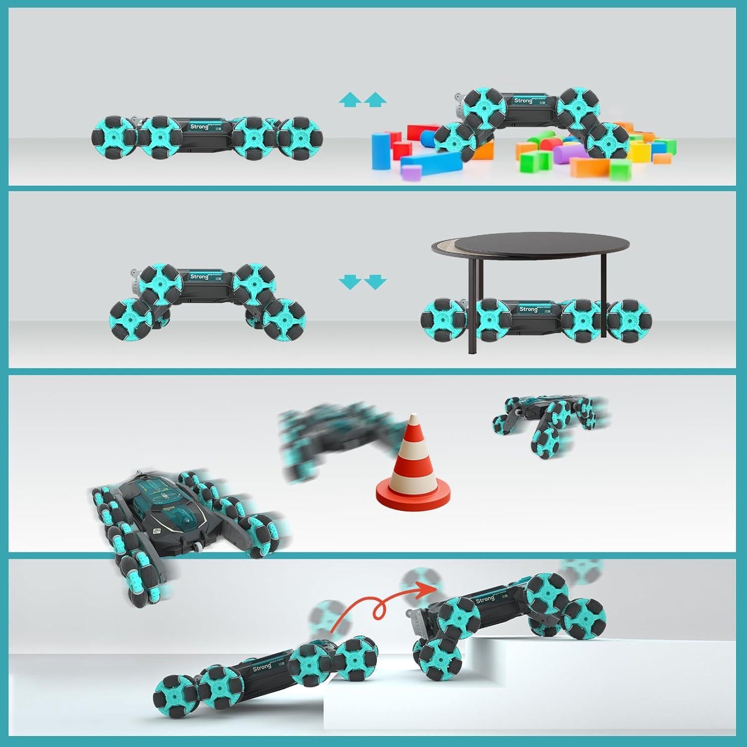 Coche RC Acrobacias OPMIND 8WD Control Gestos 0.79kg