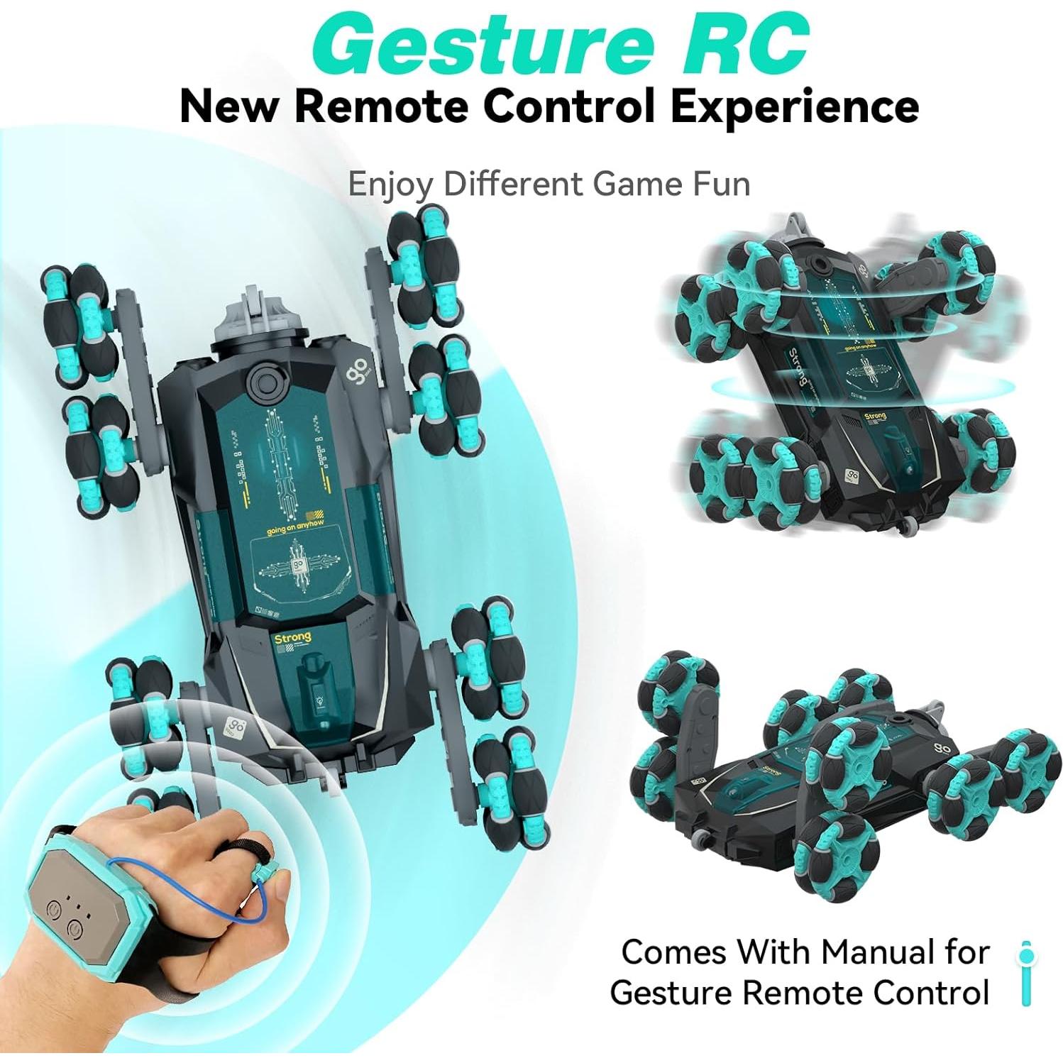 Coche RC Acrobacias OPMIND 8WD Control Gestos 0.79kg