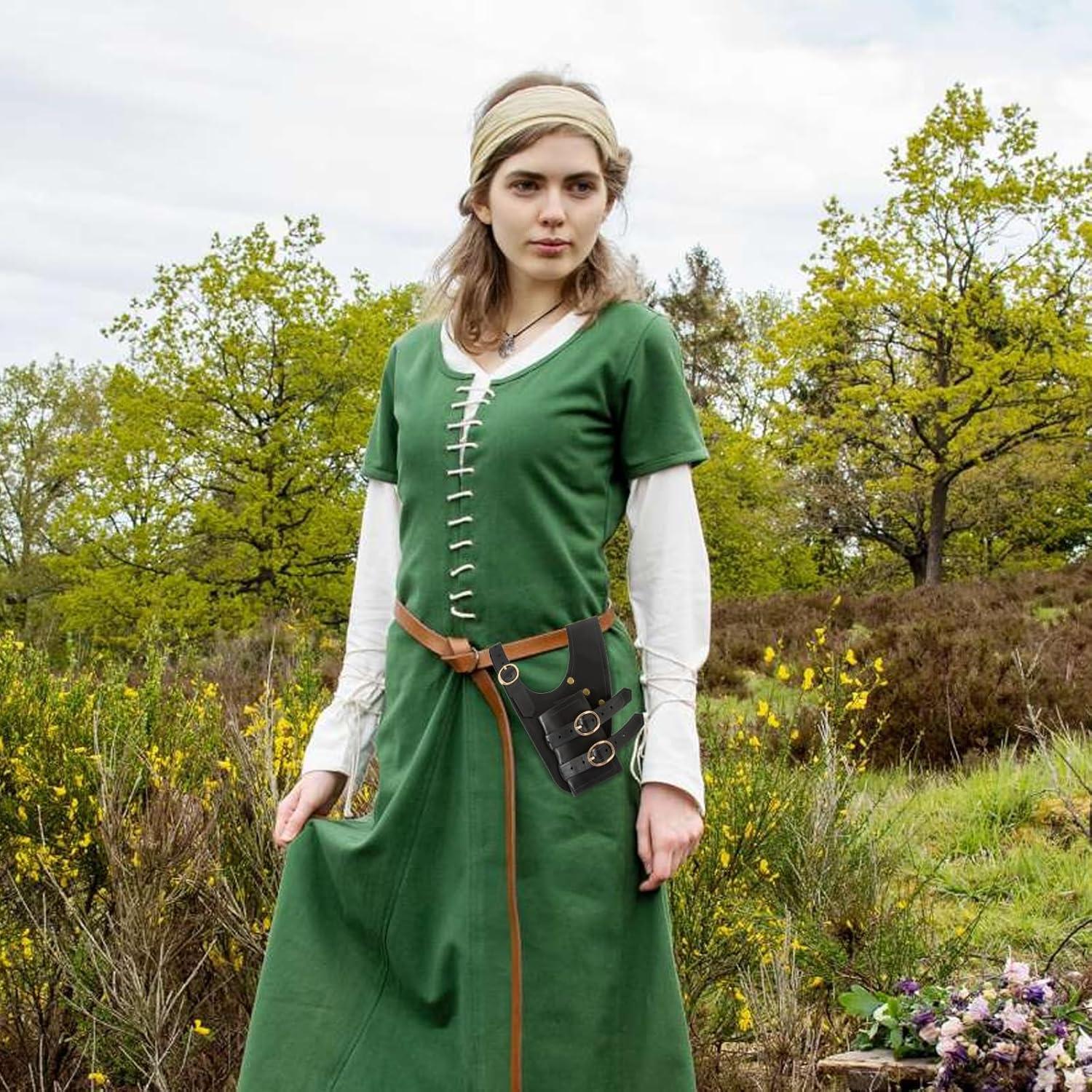 Funda de espada medieval NUMJAW negra ajustable para cinturón