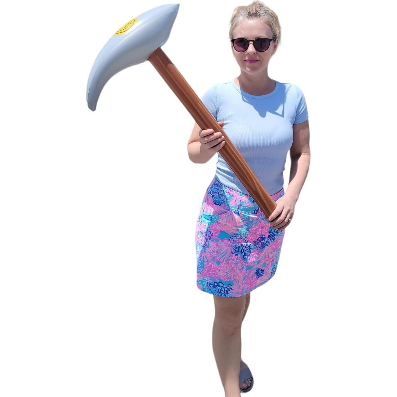 Pico Inflable 83.82 cm Color Madera y Plata Juguete Niños