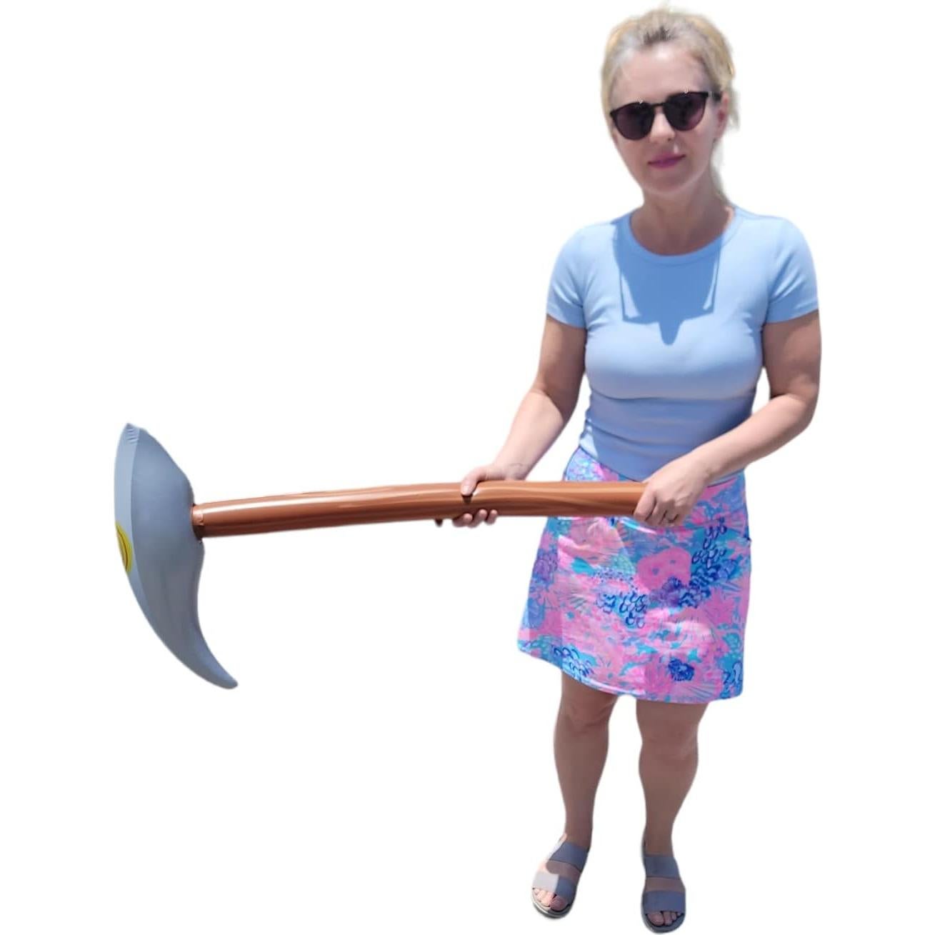 Pico Inflable 83.82 cm Color Madera y Plata Juguete Niños