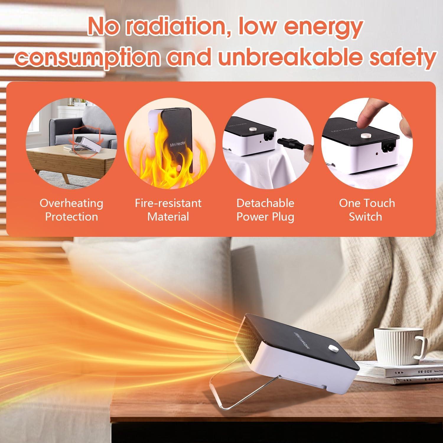 Calentador Eléctrico Portátil BIVASMWATH 250W Negro