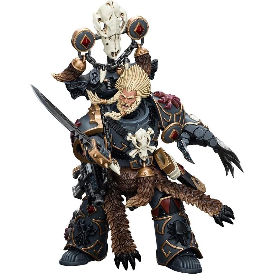 Figura de Acción JOYTOY Warhammer 1/18 Space Wolves Geigor
