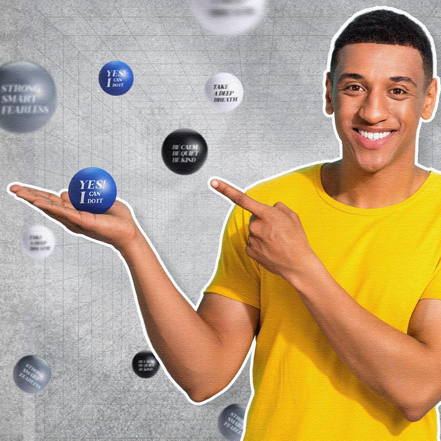 Zomiboo 20 Pelotas de Estrés Motivacionales Color Brillante