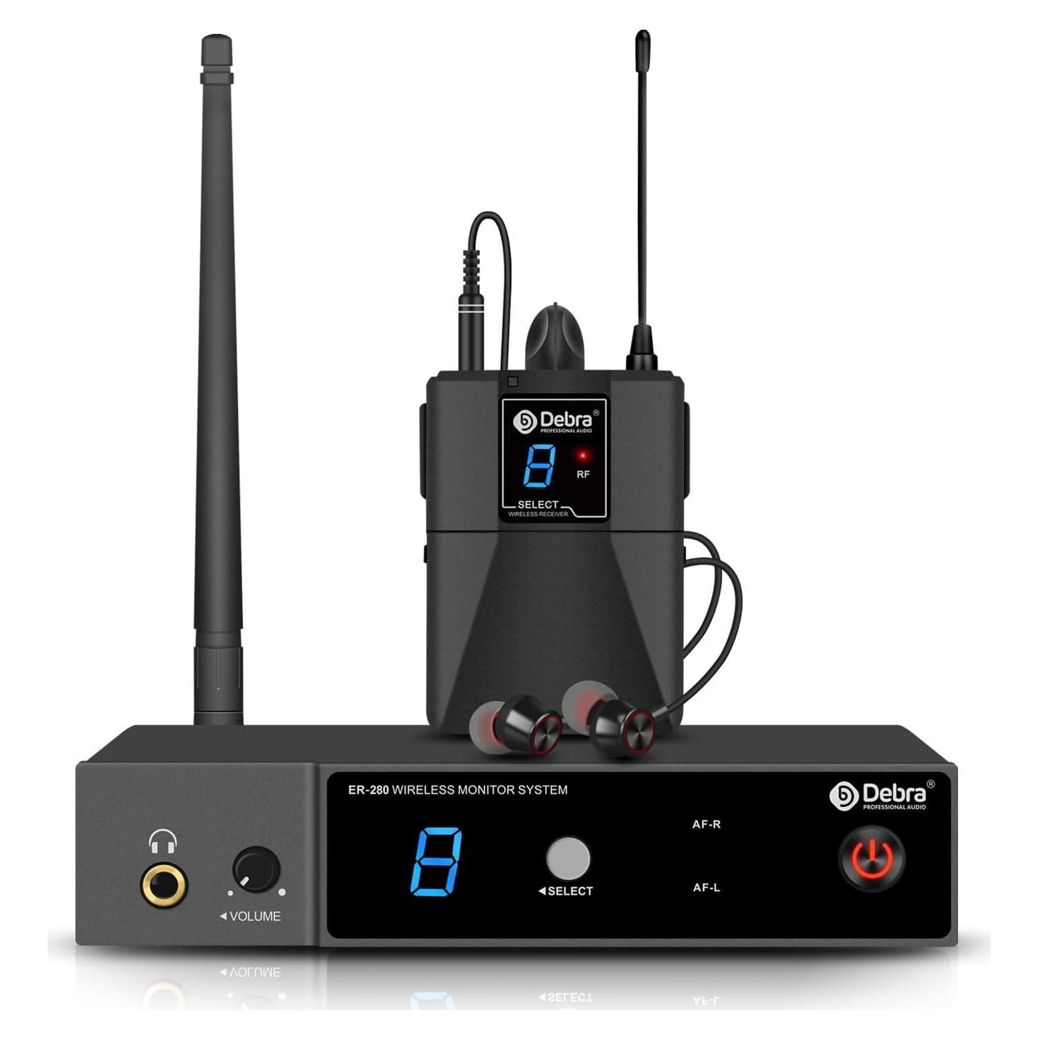 Sistema Monitoreo Inalámbrico D Debra ER-280 UHF 1 Receptor