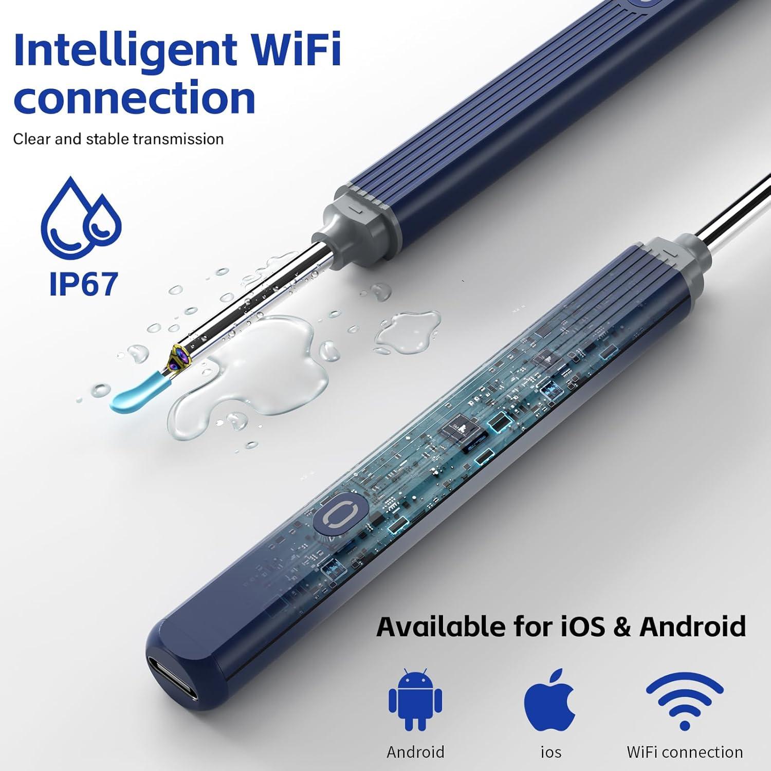 Kit de Limpieza de Oído Morelax con Cámara 1080P 8 Piezas