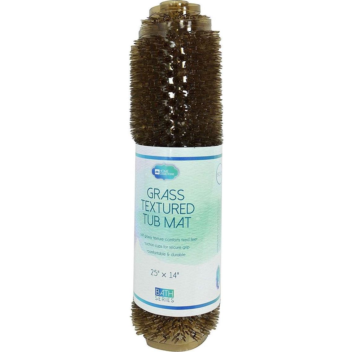 Alfombrilla de baño PVC texturizada Home Expressions 63.5x35.6 cm Bronce