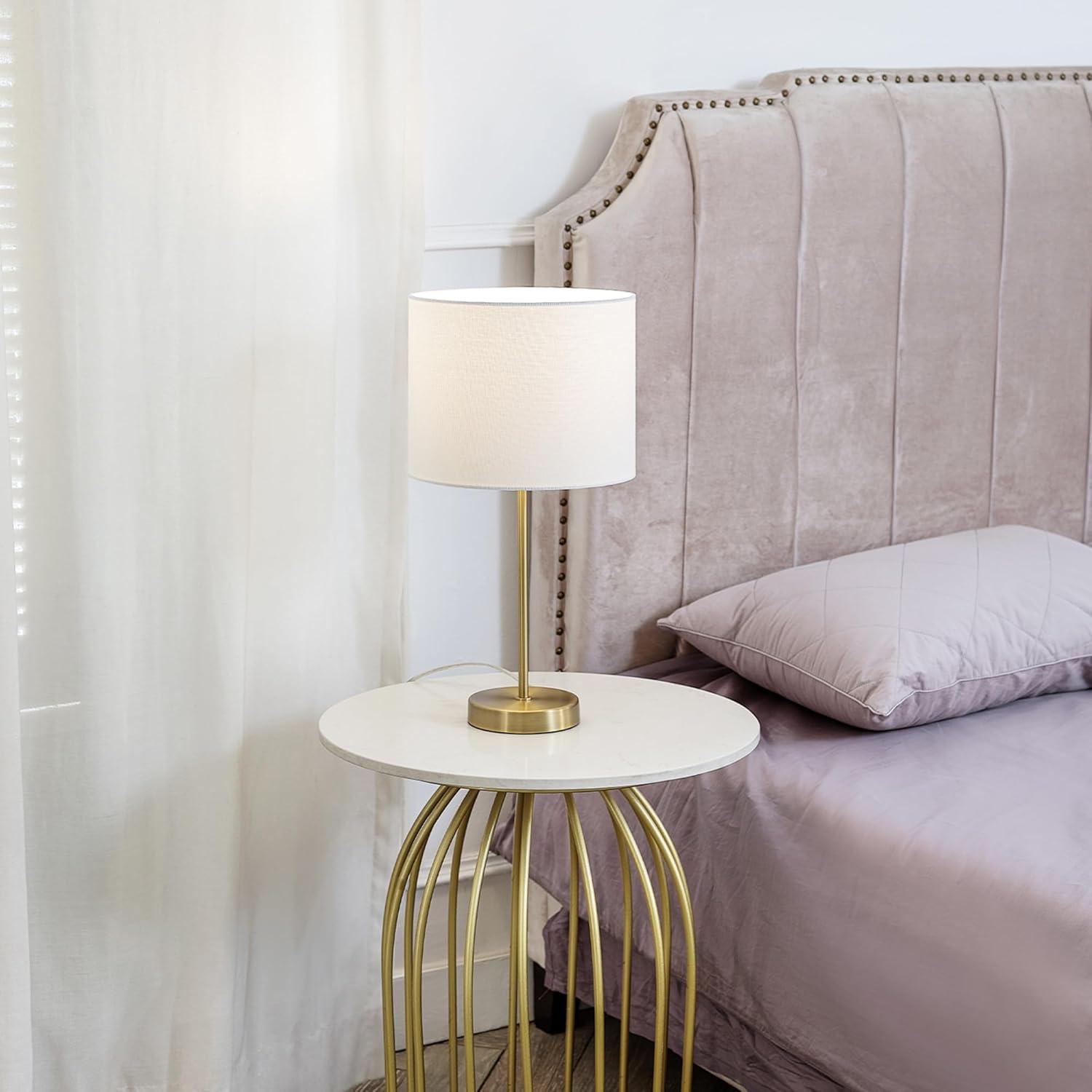 Lámpara de Mesa GLOBE Electric Versa 48.26 cm Oro Mate