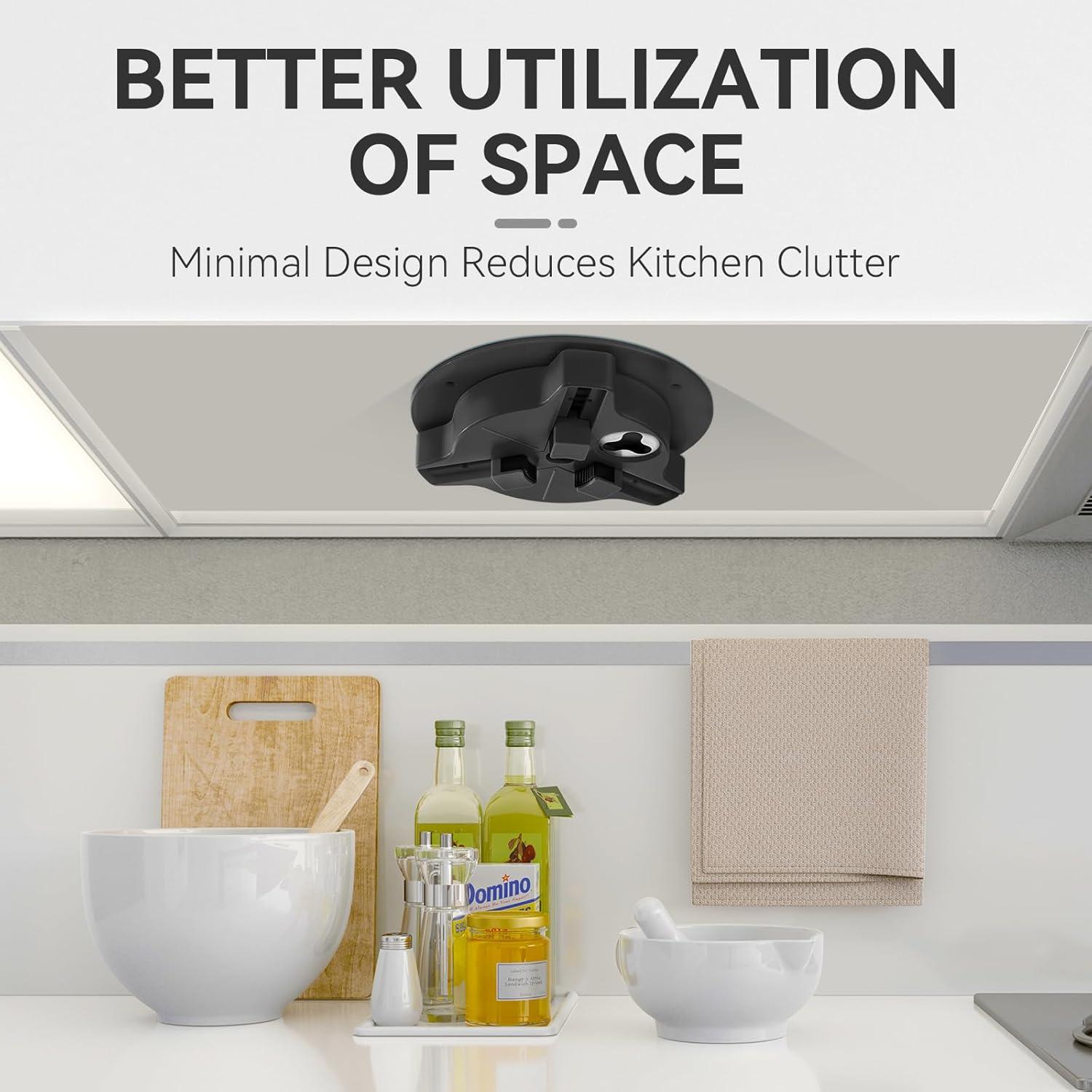 Abrefrascos bajo gabinete Banyaa para personas mayores - Negro