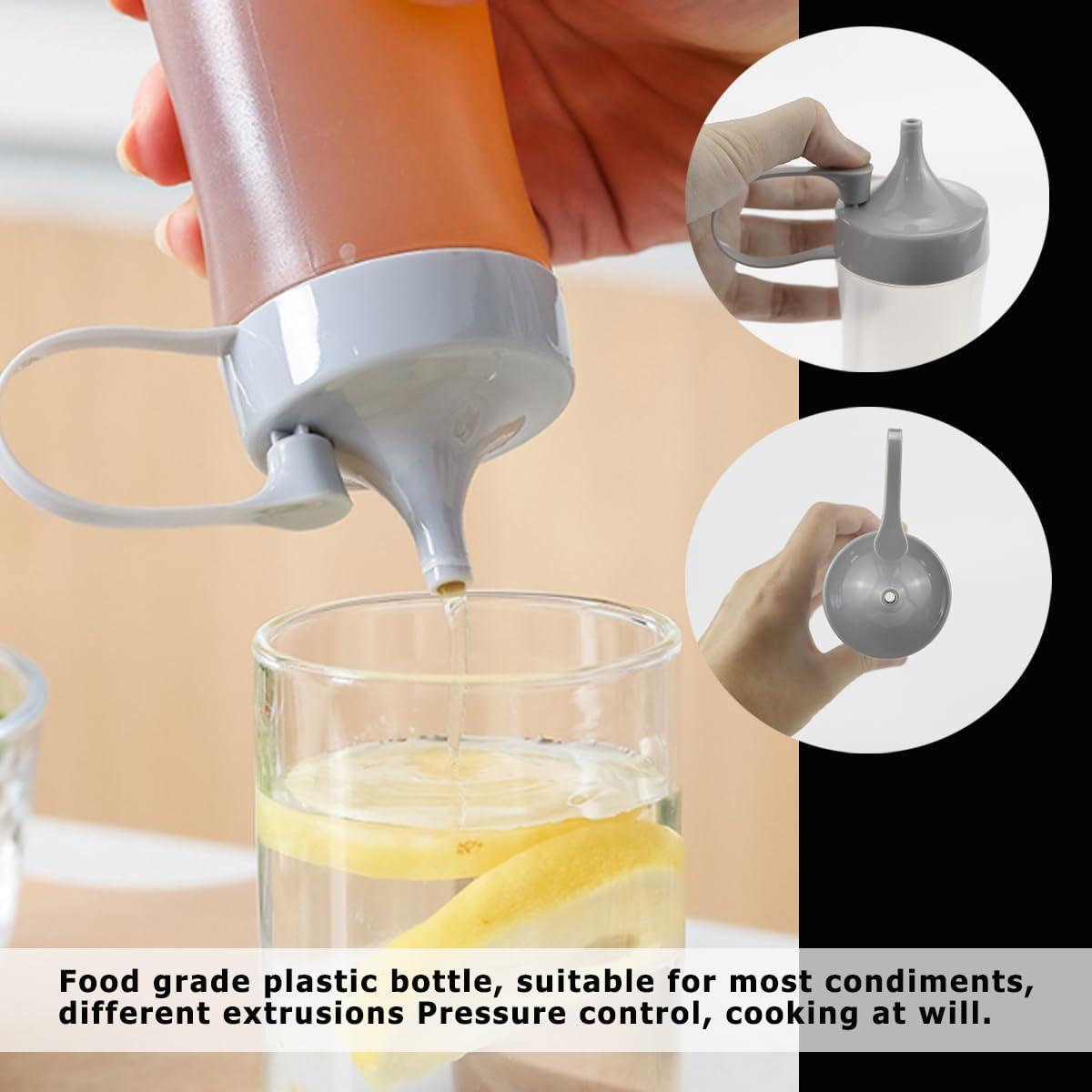 DOERDO Botellas de Silicona para Salsas 350ml - 3 Pcs