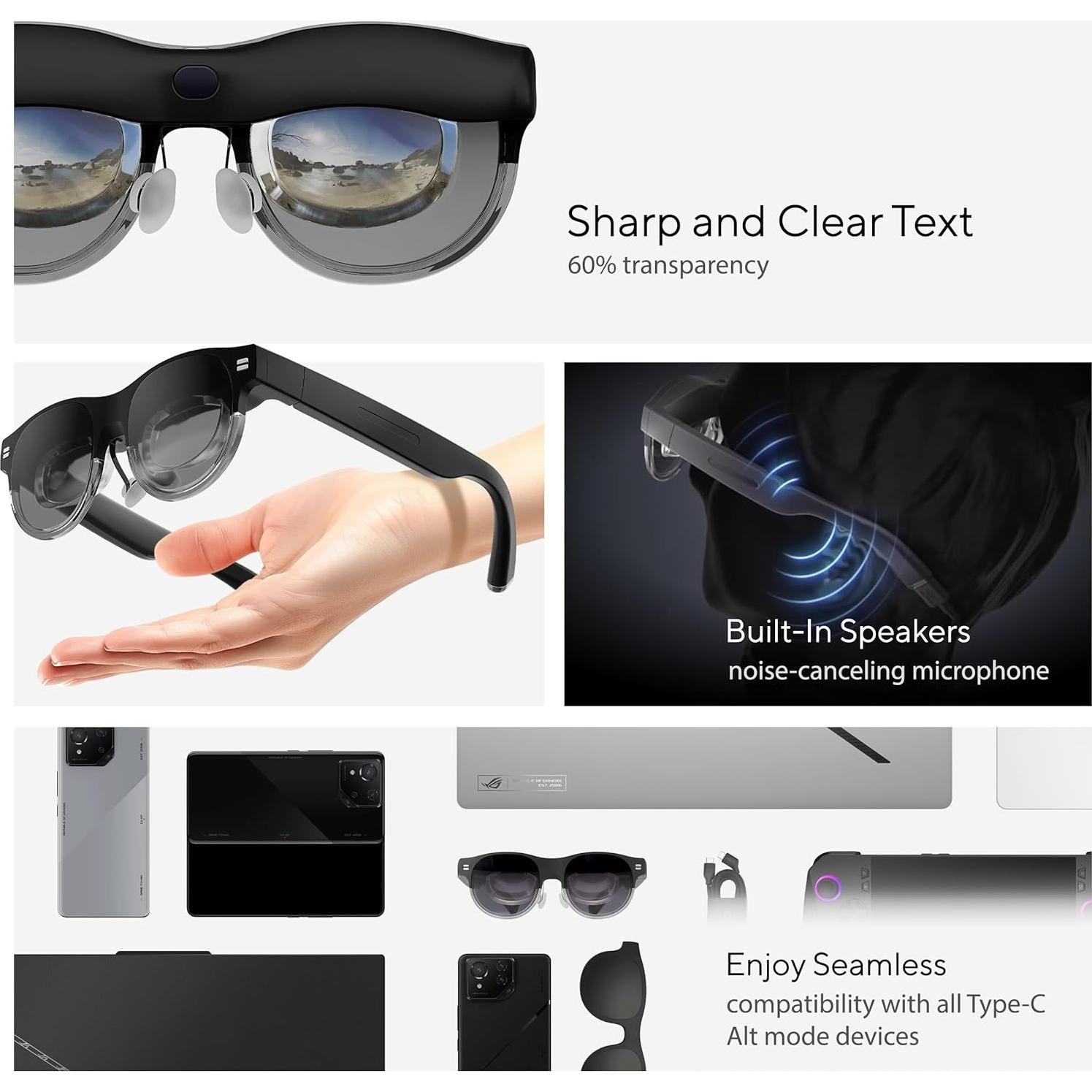 Gafas AR Inteligentes ASUS AirVision M1 - Pantalla 100" 1100 nits