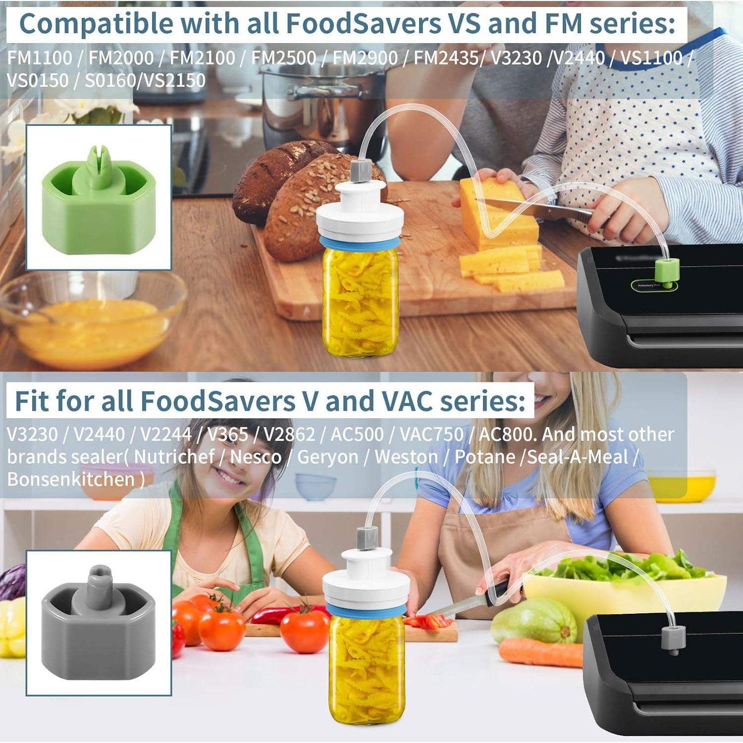 Kit Sellador de Tarros Mason Afontoto - Compatible con FoodSaver