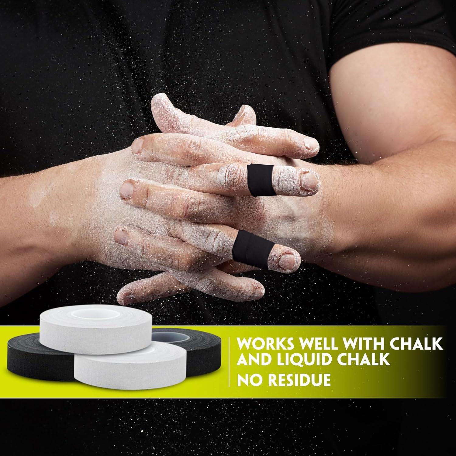 Cinta para Dedos EAGLES Negra 6 Piezas 1.27 cm x 13.72 m