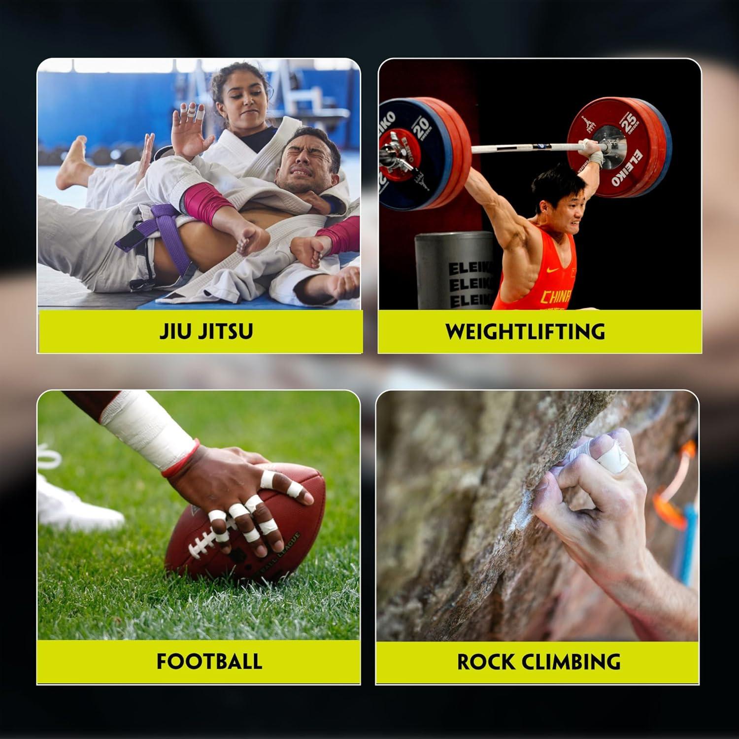 Cinta para Dedos EAGLES 6 Paquete 1.27 cm x 13.72 m Blanca