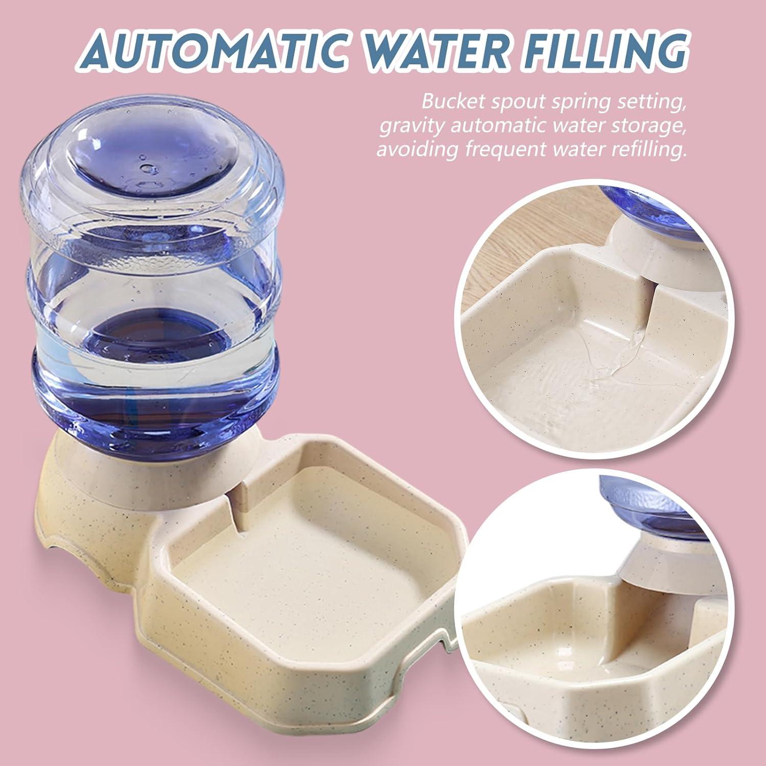 Juego de 2 comederos y dispensadores automáticos KATTYPET 3.78L