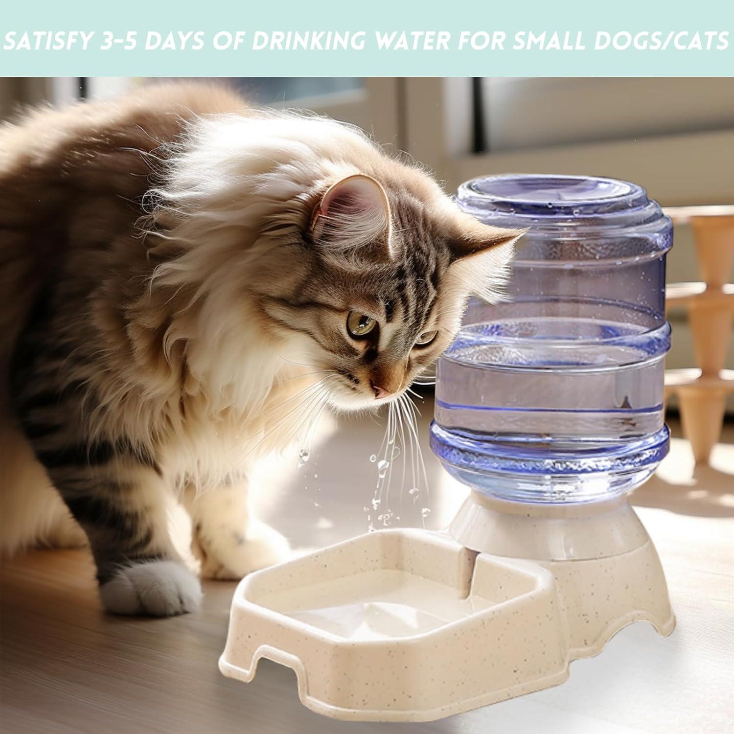 Juego de 2 comederos y dispensadores automáticos KATTYPET 3.78L