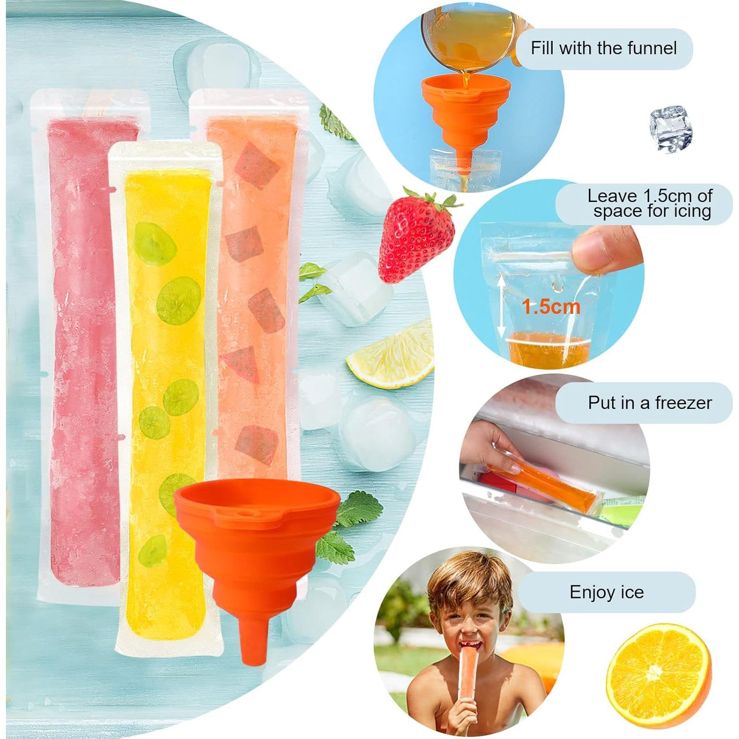 Bolsas Desechables para Paletas de Hielo FEBSNOW 120 Unidades