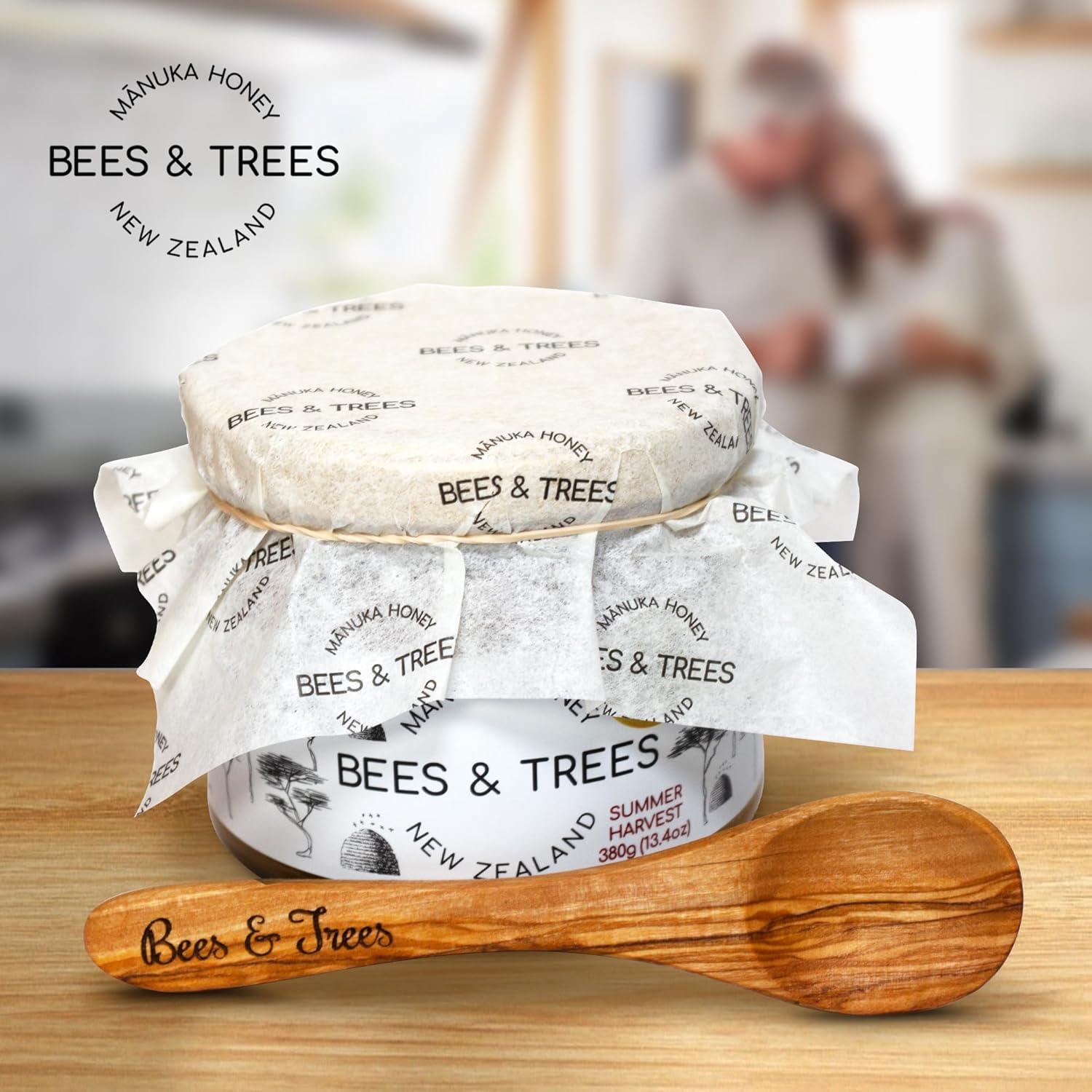 Miel de Manuka Bees & Trees 350+ MGO Cruda 380g Nueva Zelanda