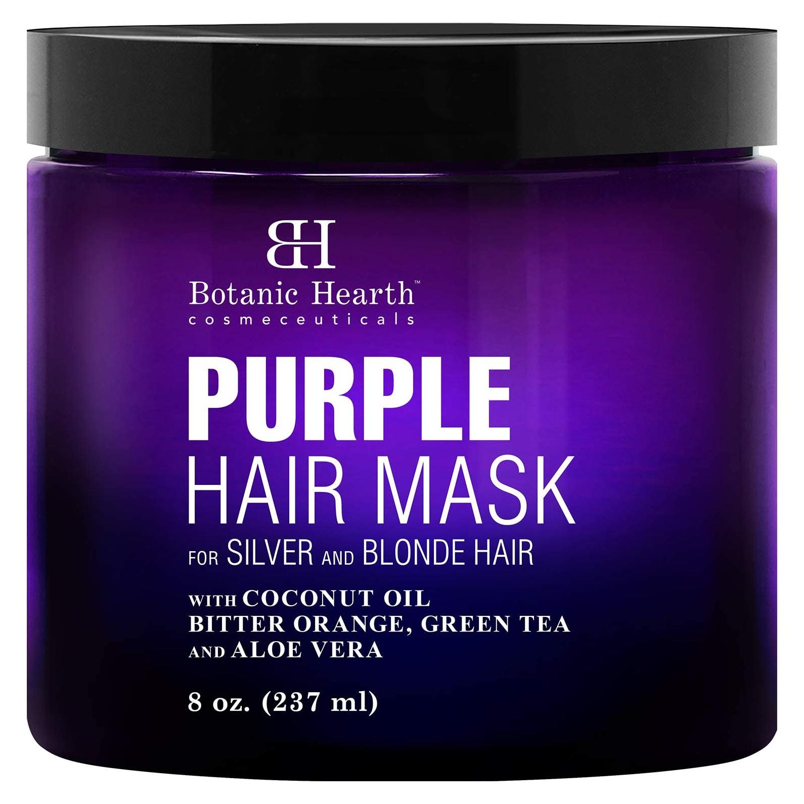 Mascarilla Capilar Púrpura Botanic Hearth 236 ml - Cabello Rubio y Plateado