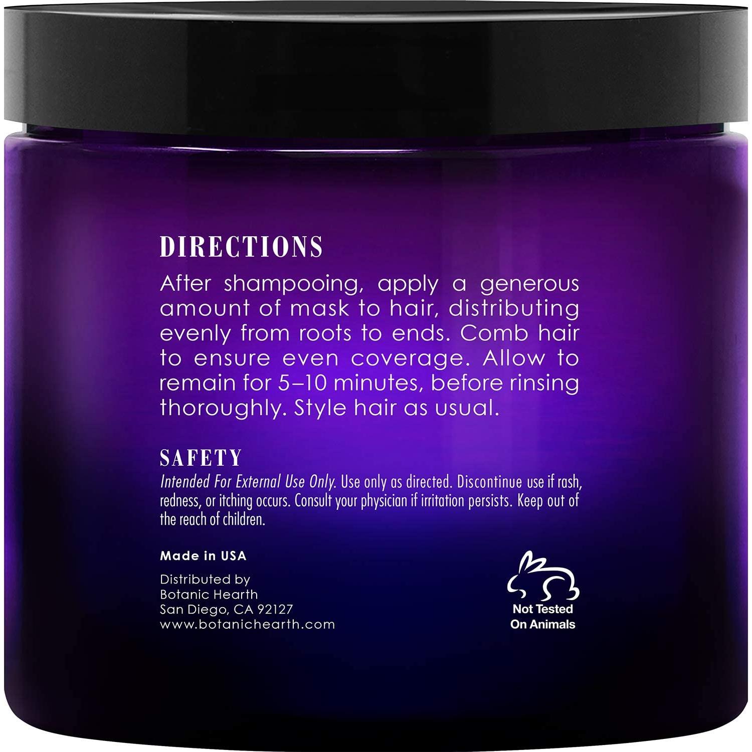 Mascarilla Capilar Púrpura Botanic Hearth 236 ml - Cabello Rubio y Plateado