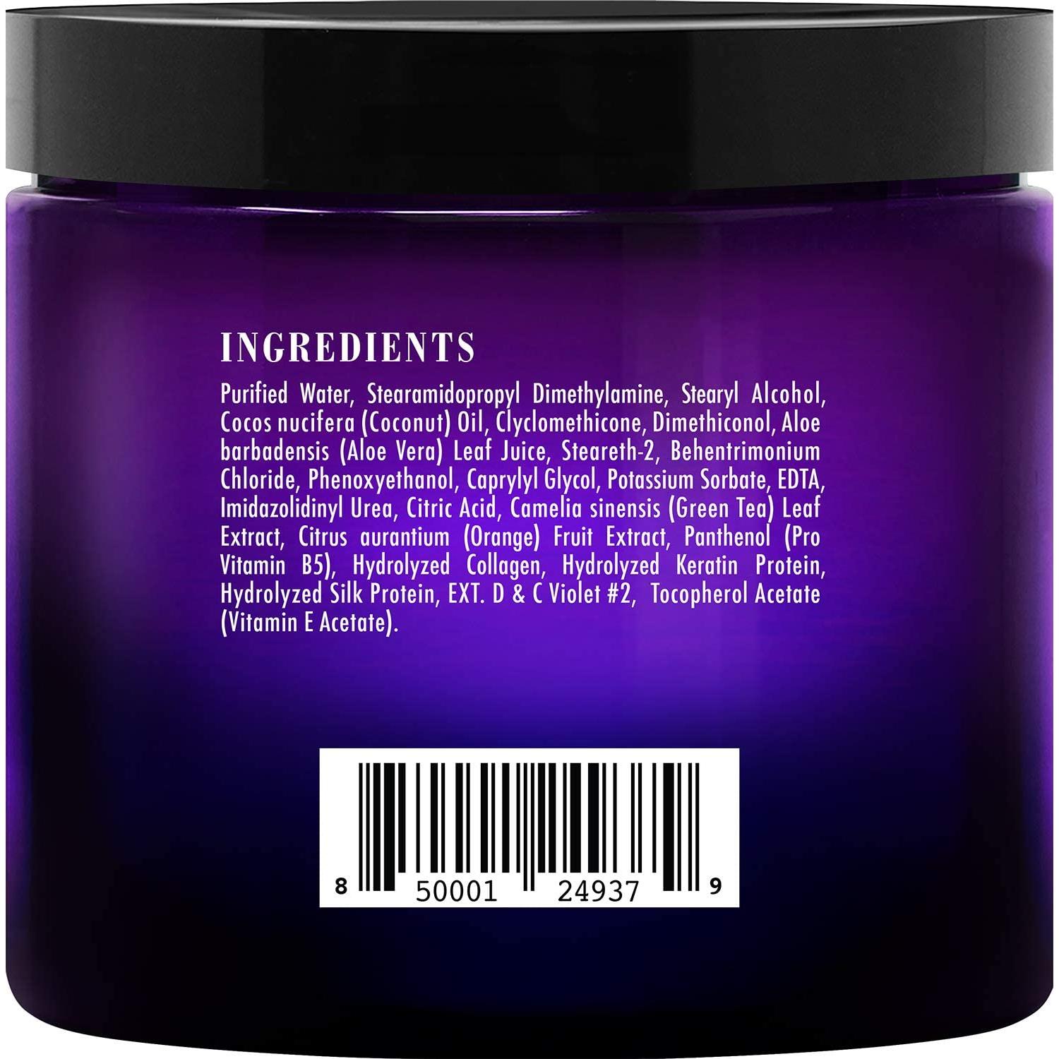 Mascarilla Capilar Púrpura Botanic Hearth 236 ml - Cabello Rubio y Plateado