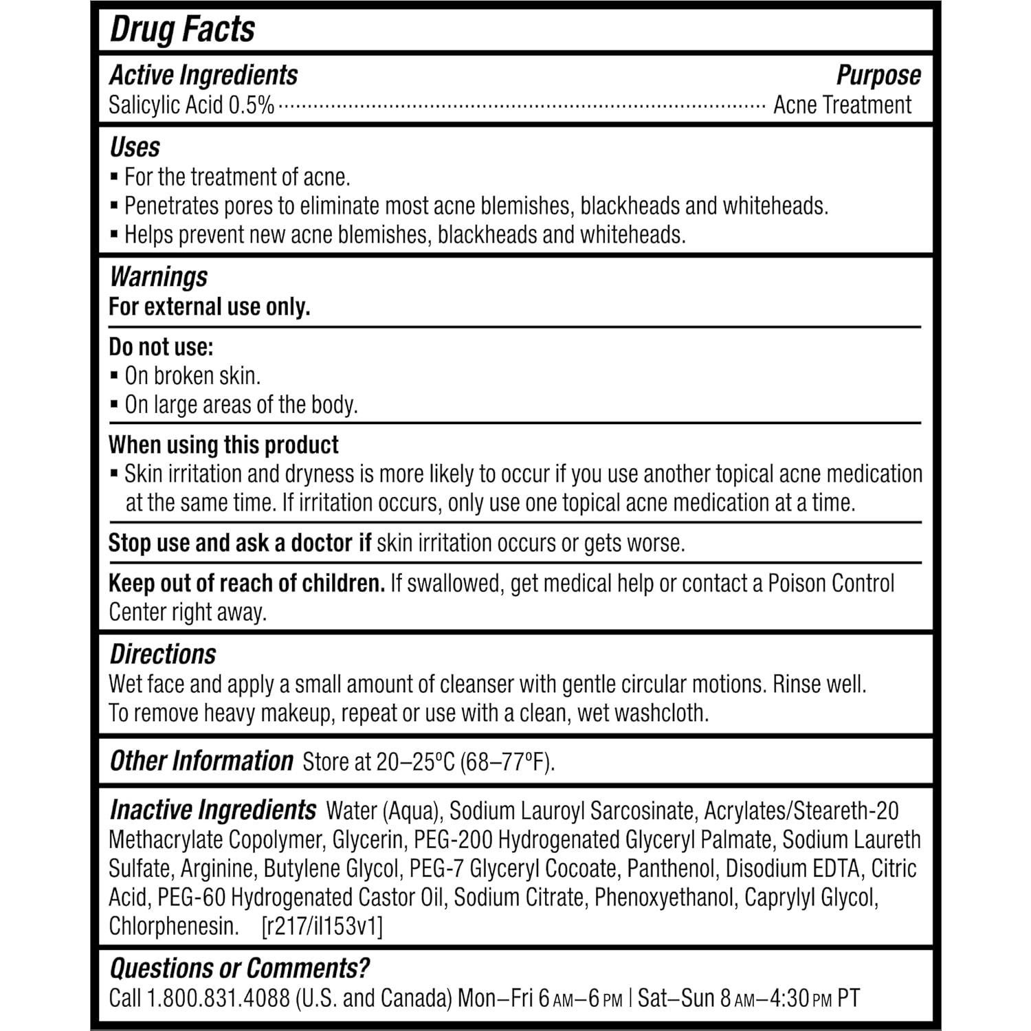 Limpiador Facial Paula's Choice 177 ml Ácido Salicílico