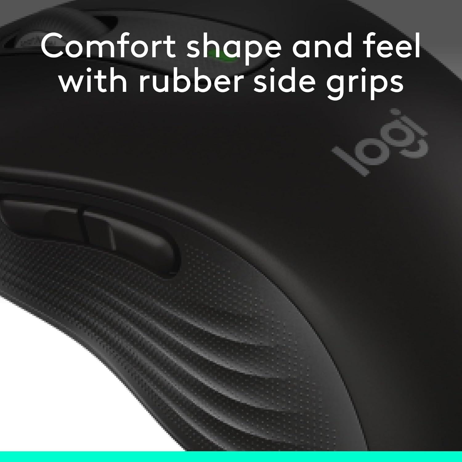 Logitech Signature M650 L Ratón Inalámbrico Grande - Negro