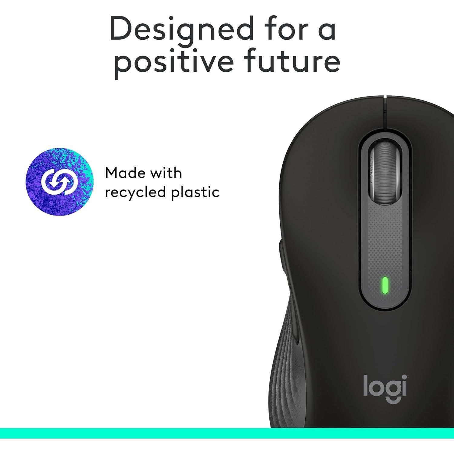 Logitech Signature M650 L Ratón Inalámbrico Grande - Negro