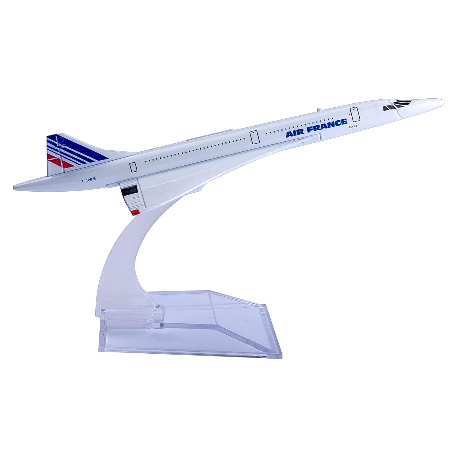 Modelo de avión Bswath Concorde 16 cm para colección