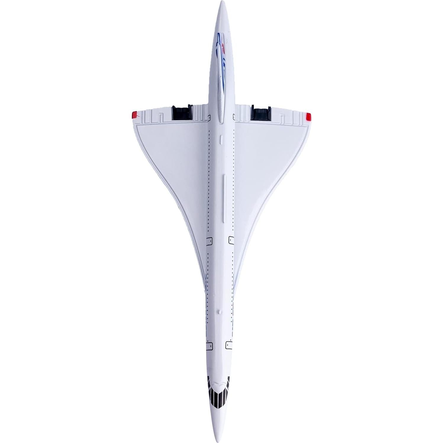 Modelo de avión Bswath Concorde 16 cm para colección