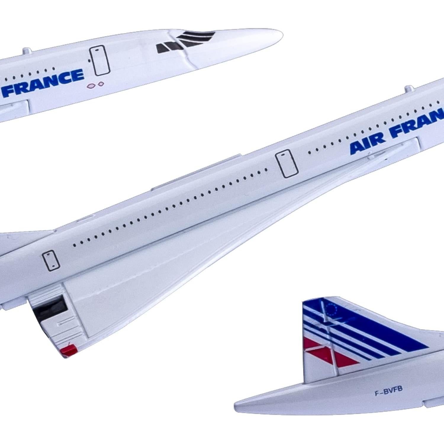 Modelo de avión Bswath Concorde 16 cm para colección