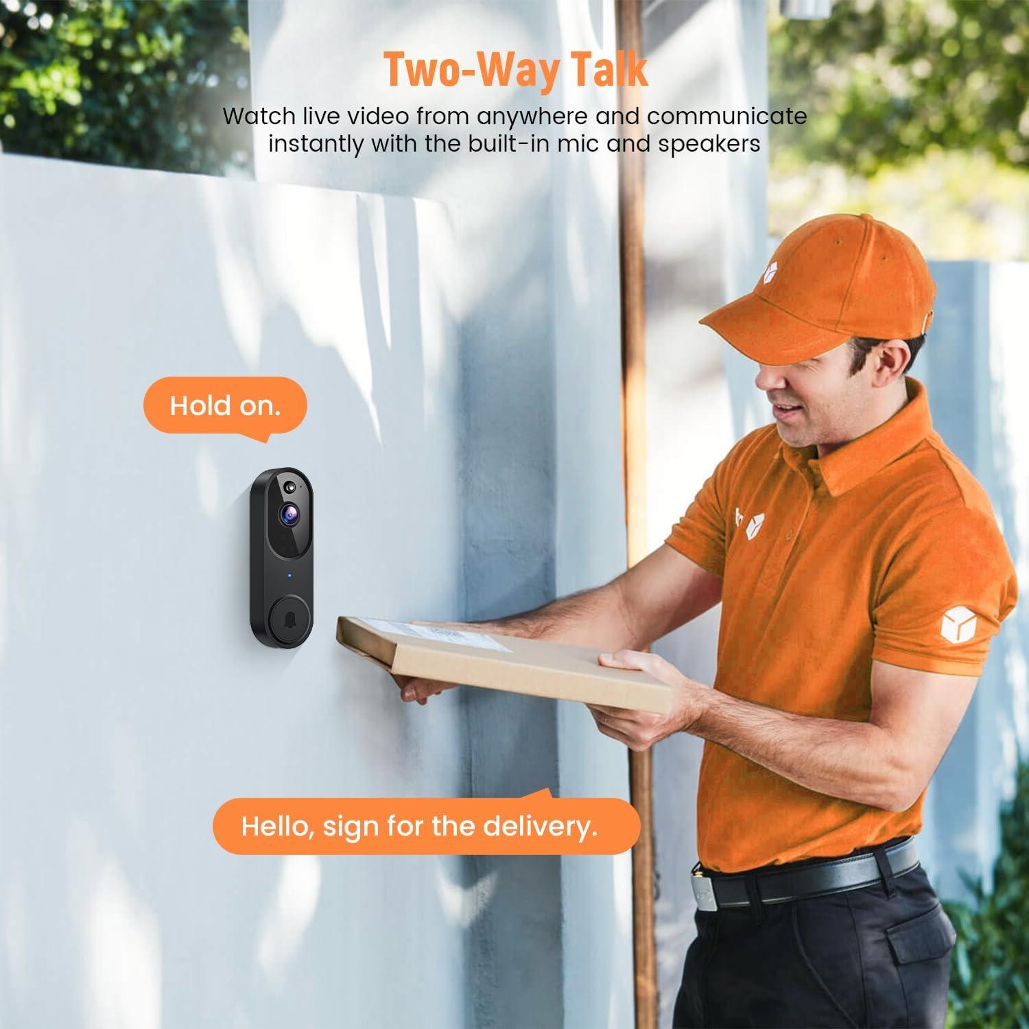 Cámara Timbre Video Inalámbrica Shenzhen M20 720p IA