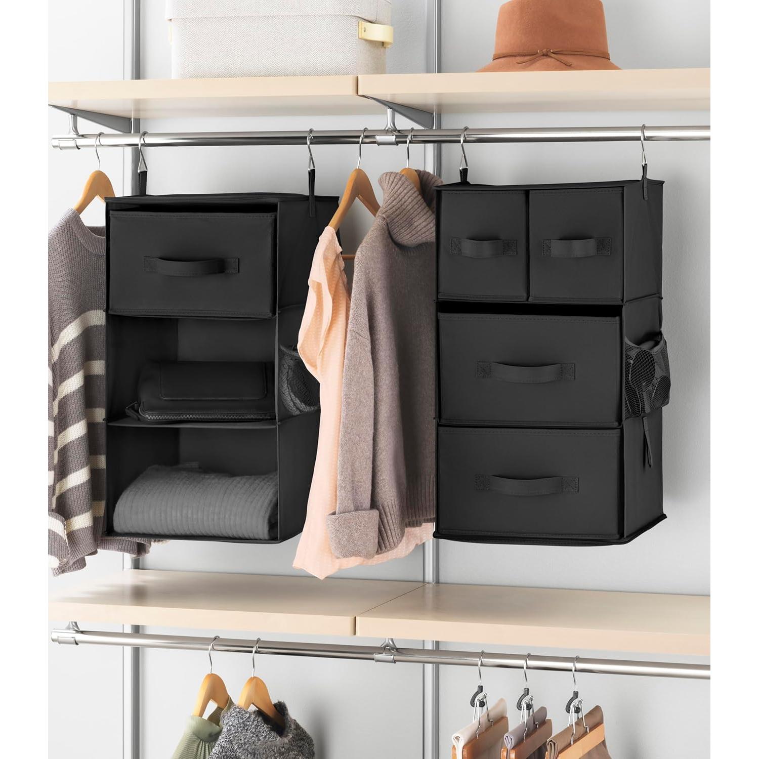 Organizador Colgante Whitmor 5 Secciones Negro 88.9 cm