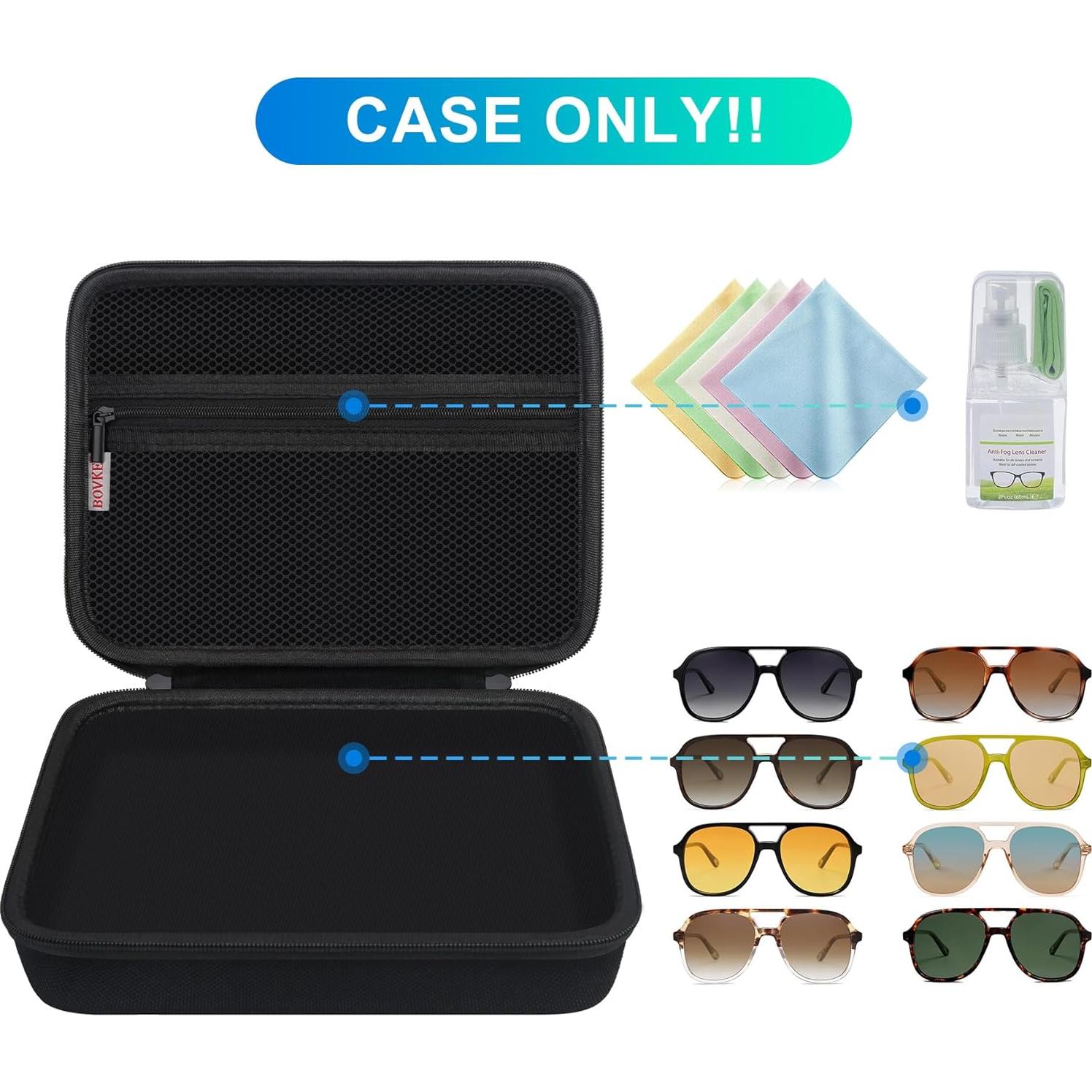 Organizador de Gafas de Sol BOVKE Negro para 6 Pares