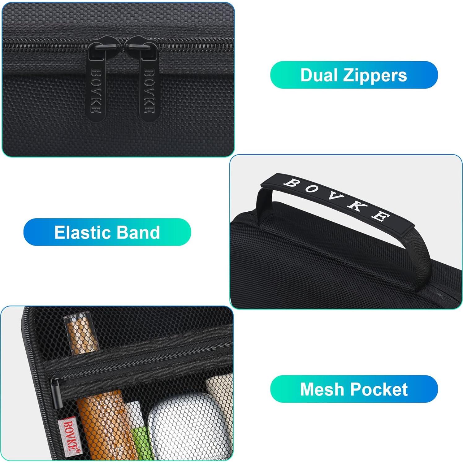 Organizador de Gafas de Sol BOVKE Negro para 6 Pares