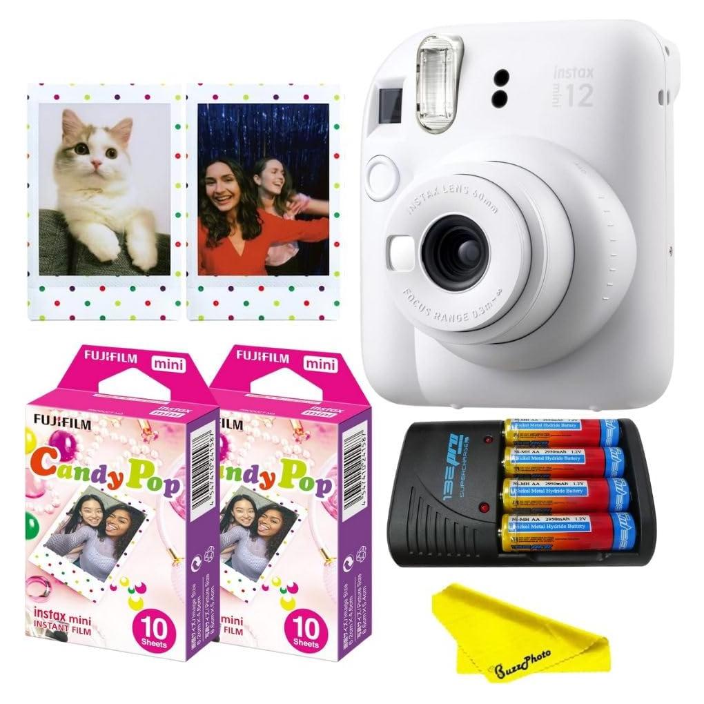 Cámara Instantánea Fujifilm Instax Mini 12 Blanco Arcilla