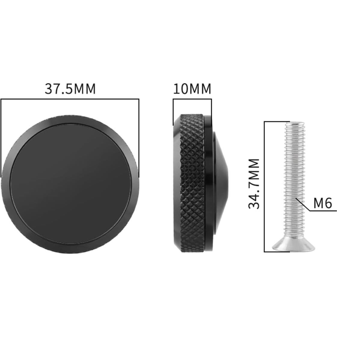 Bike Mount for AirTag, 1-1/8" Hidden Bicycle Stem Cap Mount Compatible with AirTag, Anti-Theft Bike GPS Tracker Protection, Waterproof Holder for Bike Headset Cap, Black