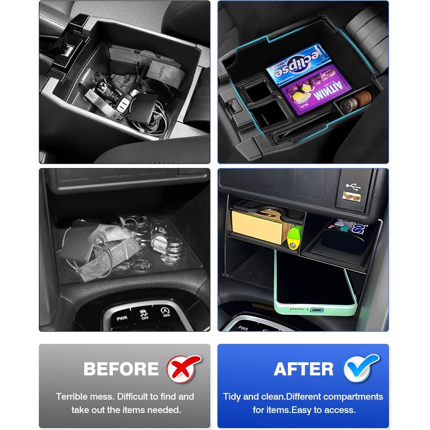 Organizador de Consola Central Karltys 2PCS para Toyota Corolla Cross 2022-2025