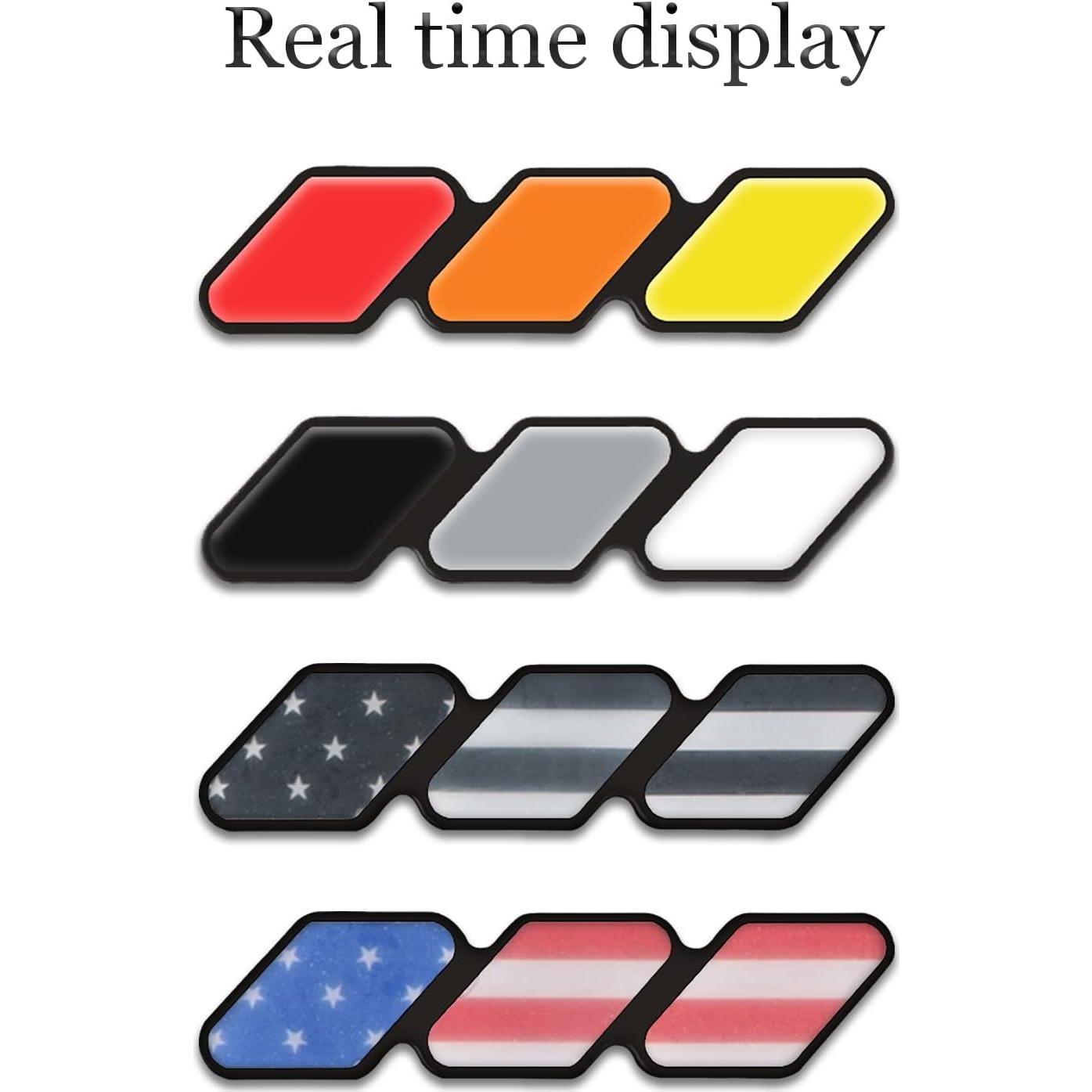 Emblema de Rejilla Tri-Color Sodcay para Tacoma 4Runner Tundra