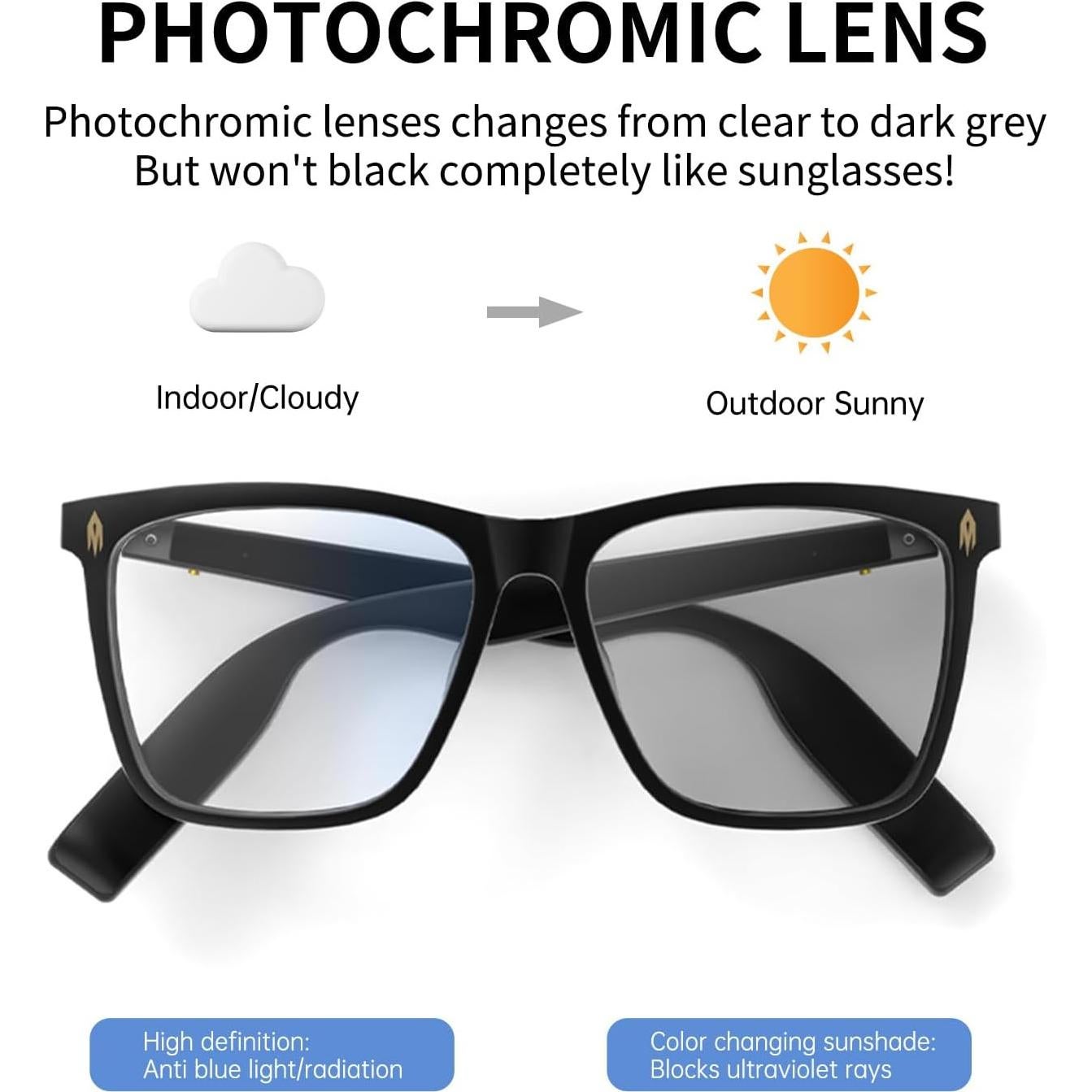 Gafas inteligentes AIRMARS fotocromáticas Bluetooth 5.4