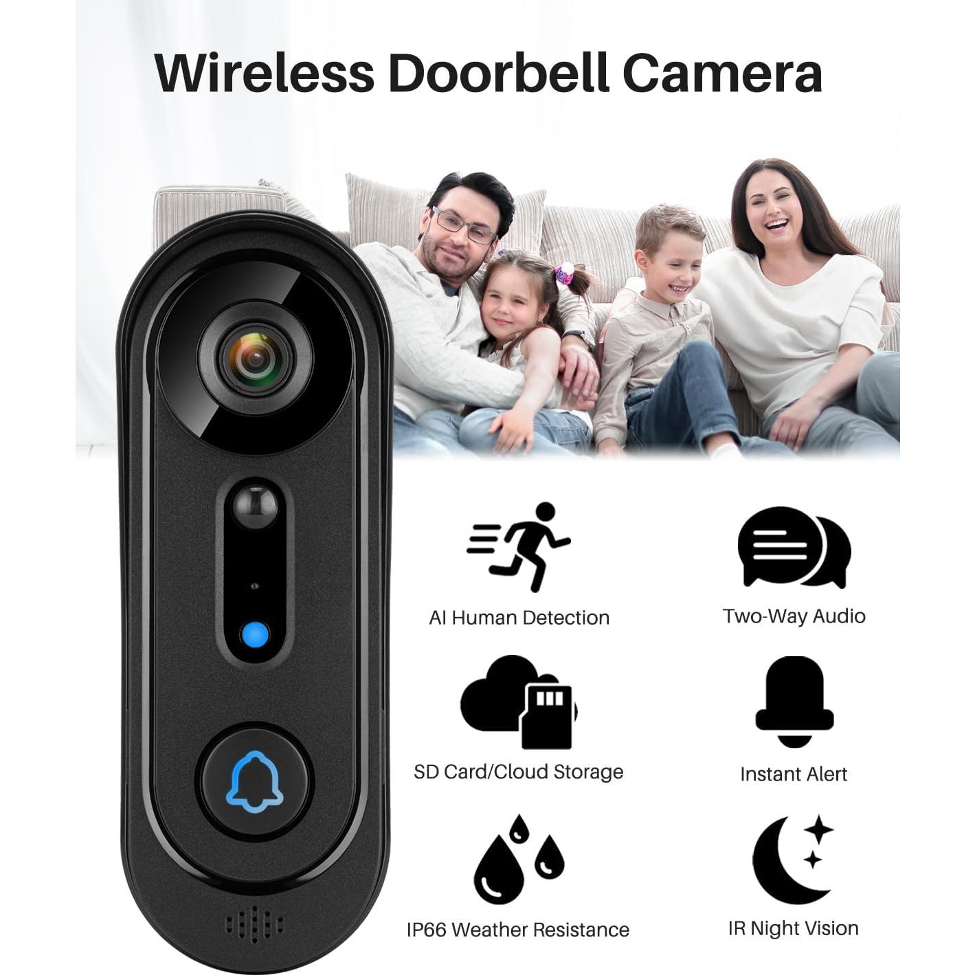 Videoportero Inalámbrico SonoxJunan J4 2K con 64GB