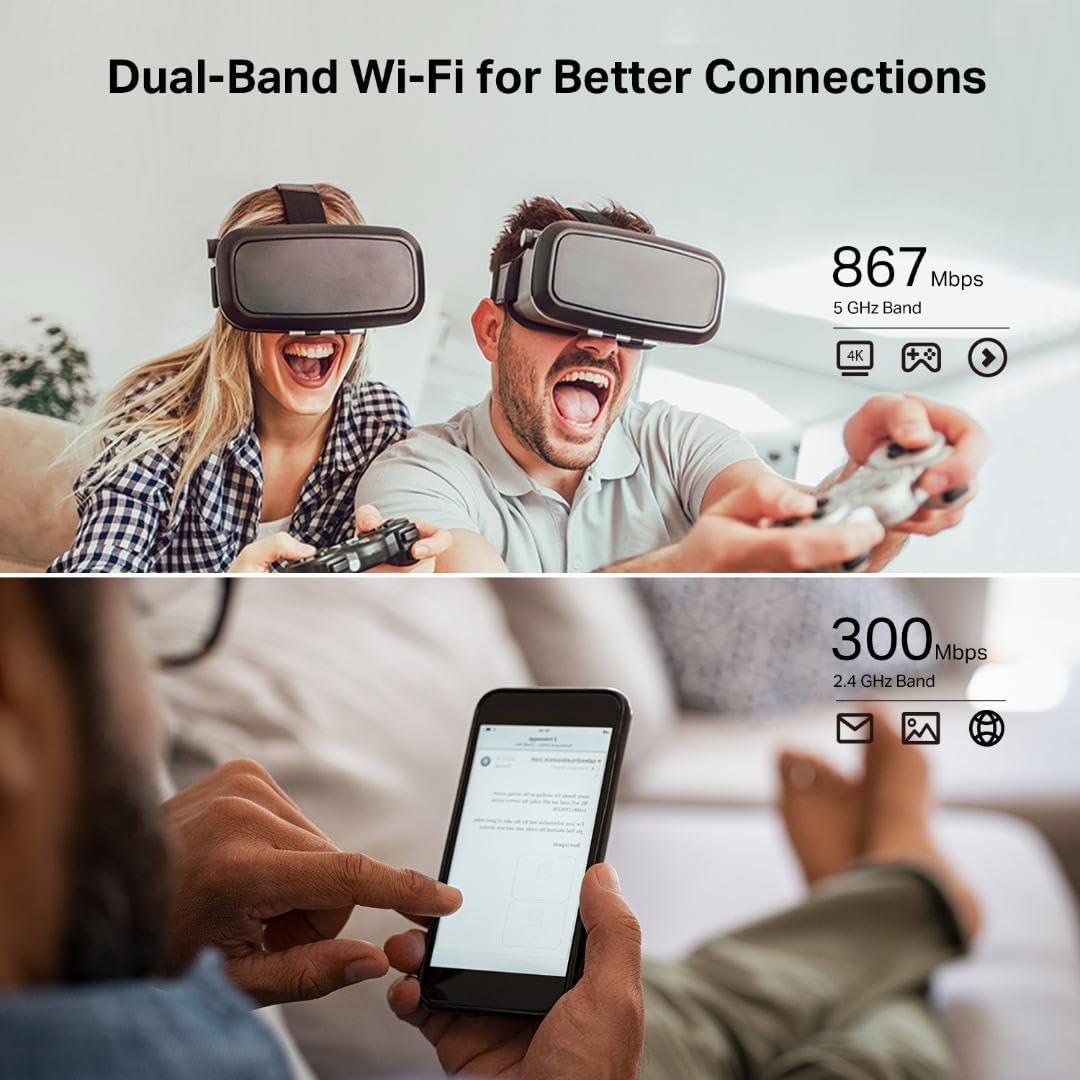 Router WiFi TP-Link AC1200 Archer A54 Doble Banda 4 Puertos