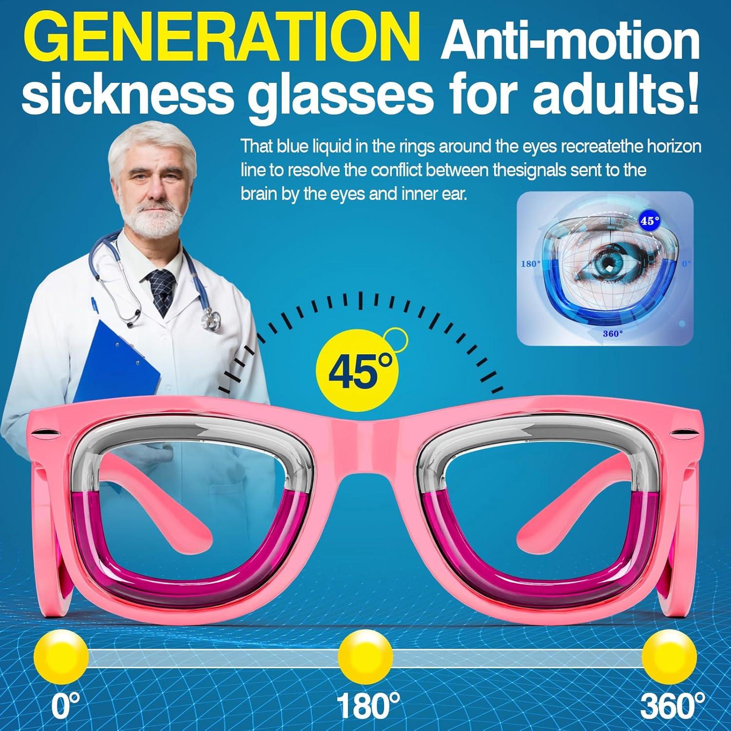 Gafas Antivertigo Hion para Adultos, Alivio de Mareos