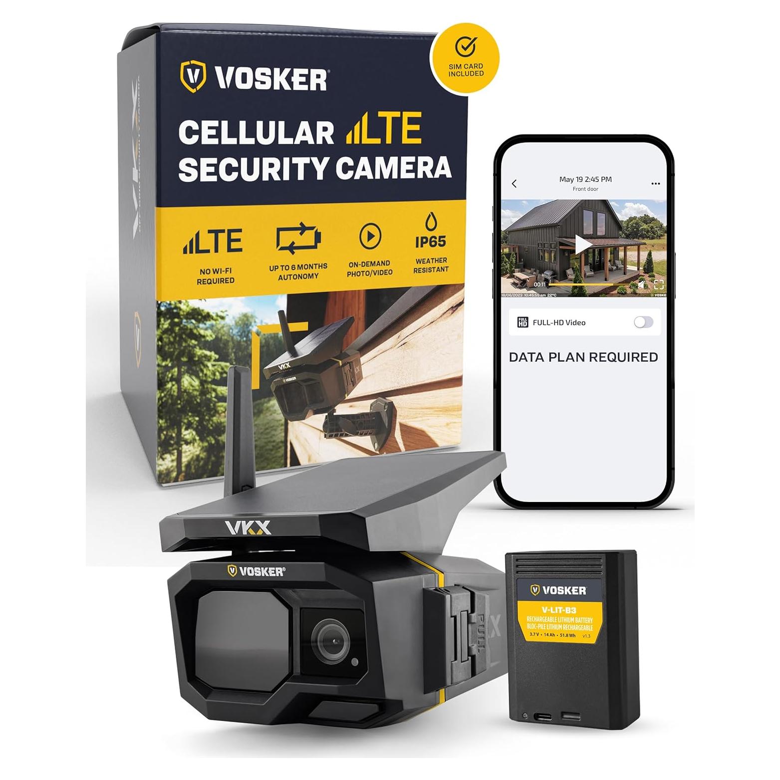 Cámara de Seguridad Solar Vosker VKX 4G-LTE IP65 1080p
