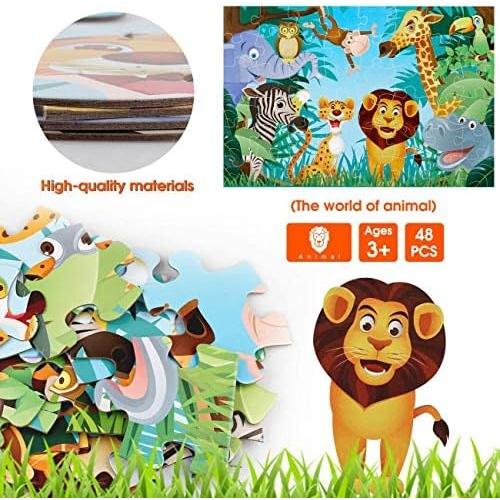 Rompecabezas de Suelo Jumbo IFLOVE Animales 48 Piezas 90x60cm